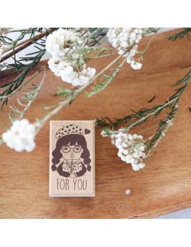 Sello de madera Gift Girl (For You) | Bon Bon Stickers