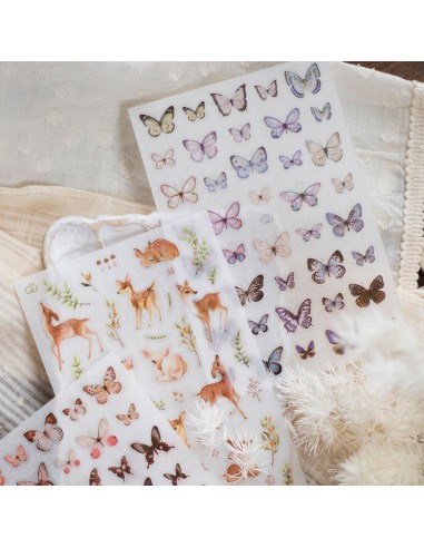 Pegatinas Transferibles Deer & Butterfly | Loi Design