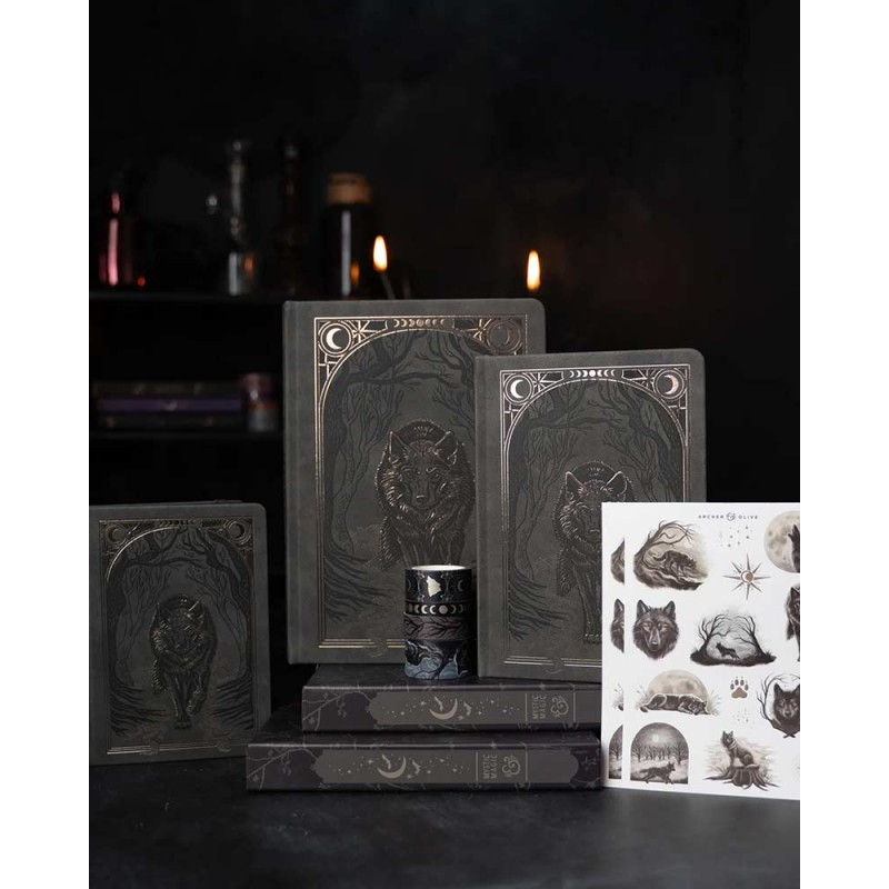 Wolf in the Night Notebook [All Sizes] | Archer & Olive