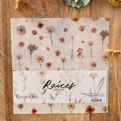 Set de 2 papeles de Vellum [Raíces] | My Lovely Journal