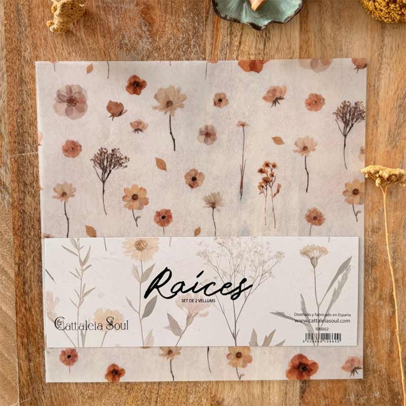 Set de 2 papeles de Vellum [Raíces] | My Lovely Journal