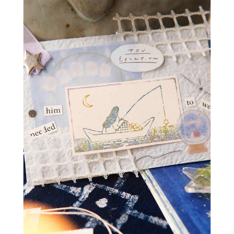 Sello de madera Stars Fishing [Colección Follow the Lights] | Teayou