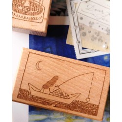 Sello de madera Stars Fishing [Colección Follow the Lights] | Teayou