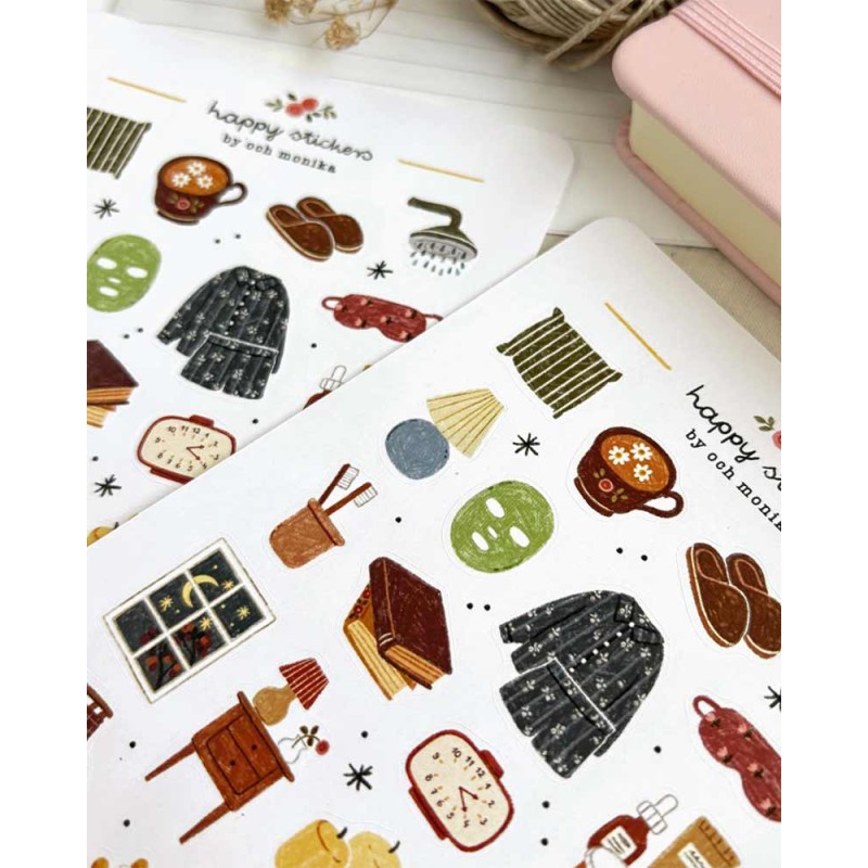 Good Night Sticker Sheet | Och Monika