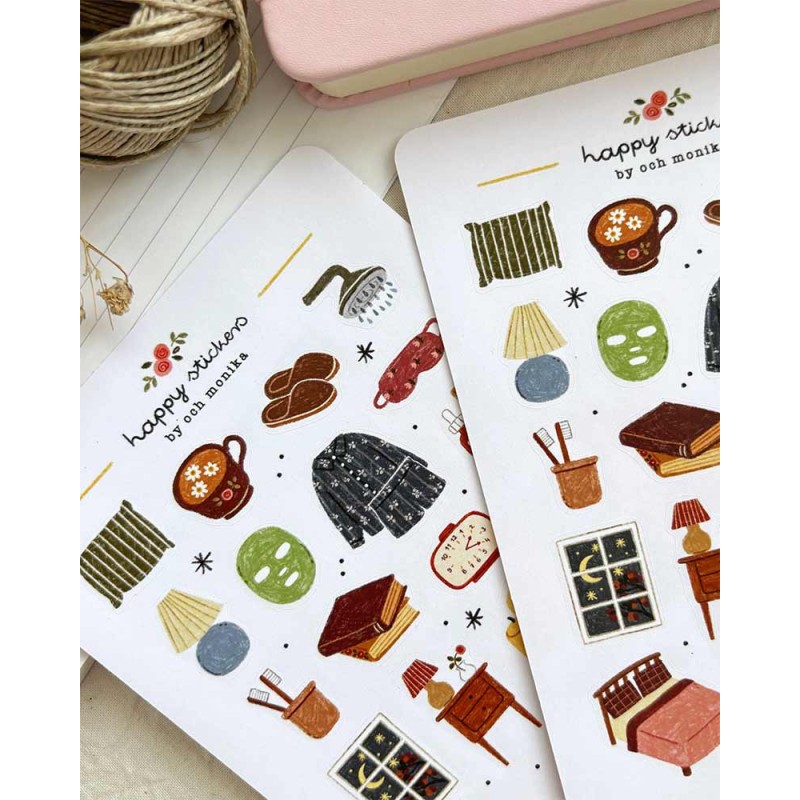 Good Night Sticker Sheet | Och Monika