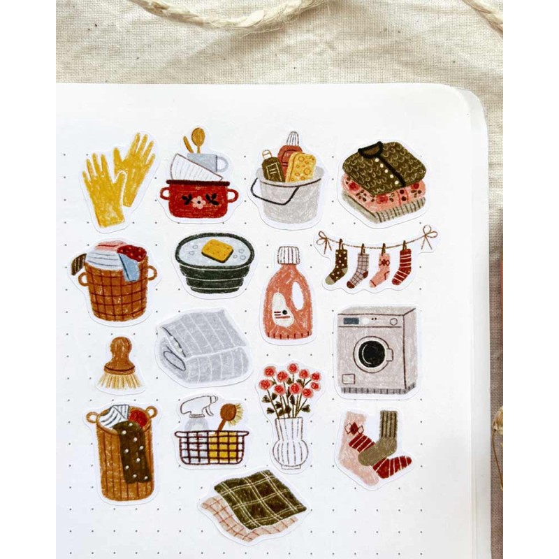 Cleaning Day Sticker Sheet | Och Monika