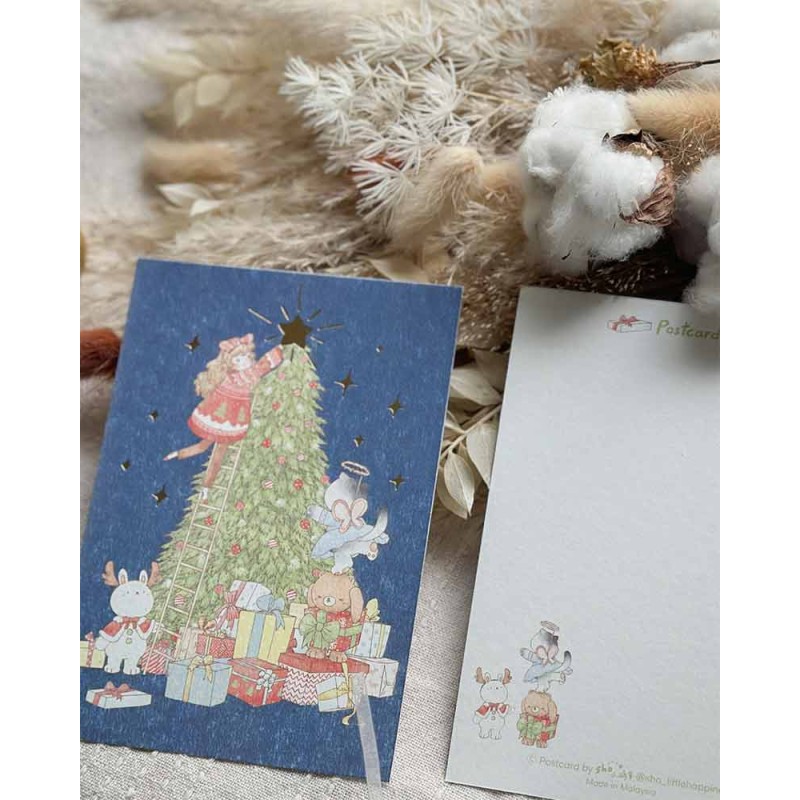 Tarjeta Postal Christmas with Friends | Sho Little Happiness