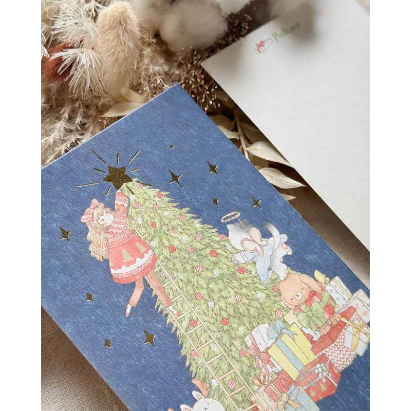 Christmas with Friends Postcard | Sho Little Happiness