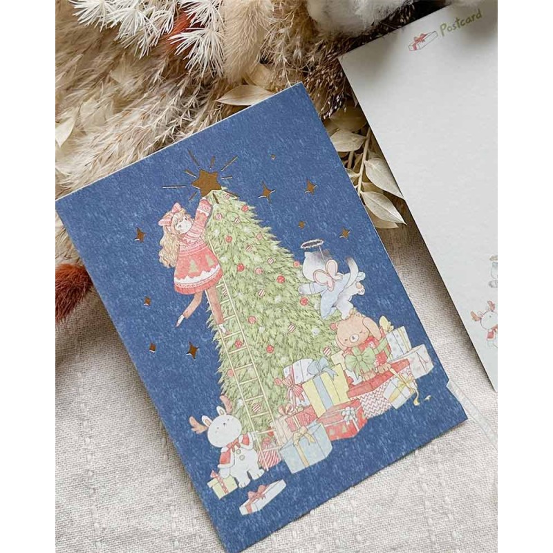Tarjeta Postal Christmas with Friends | Sho Little Happiness