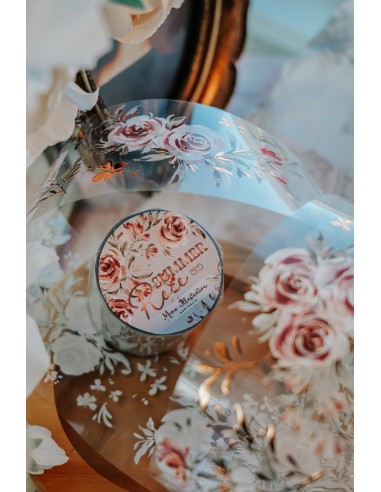 Summer Roses Brillo (Foil Bronce) PET tape | Meow Illustration