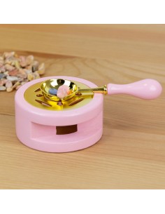 Soporte Rosa para cuchara de Lacre | Bunbogu