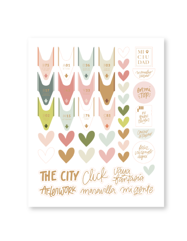 Die cuts vellum con foil LALA LAND | Lora Bailora