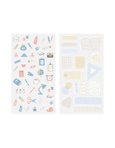 Washi Tape Sticker 2640 Two Sheets Stationery | Midori