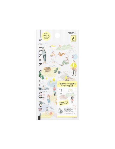Washi Tape Sticker 2638 Two Sheets Going Out | Midori