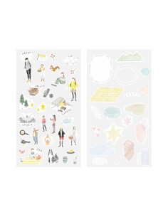 Washi Tape Sticker 2638 Two Sheets Going Out | Midori