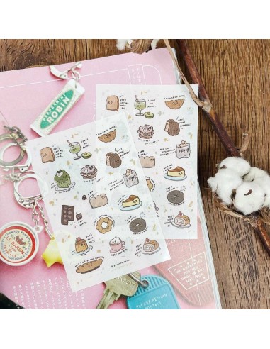 Pegatinas Transferibles Tired Dessert | Bon Bon Stickers