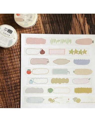 Washi tape Small Label | Bon Bon Stickers