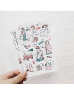 Print-on Stickers My Color Pink Blue | Bon Bon Stickers