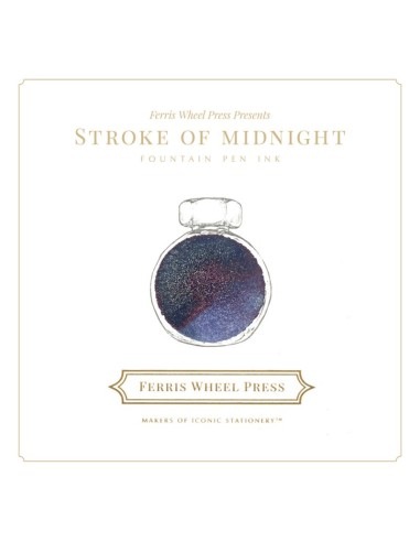 Tinta Stroke of Midnight  85ml (brillo plateado) | Ferris Wheel Press