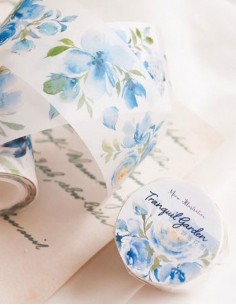 Bucle Washi tape Tranquil Garden | Meow Illustration