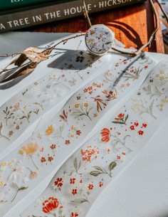 Bucle Flower Field Matte PET tape | Meow Illustration