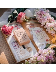 Sello de madera Botanic Once Upon A Time | Meow Illustration