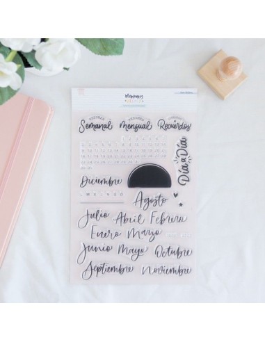 Calendario Perpetuo Acrylic Stamps | Lora Bailora
