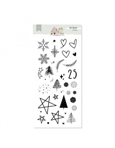 Set de Sellos Acrílicos Detalles Navideños | Lora Bailora