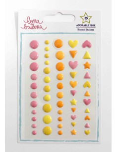 Enamel Shapes Adorable Pink | Lora Bailora