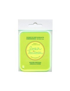 Metacrilato Amarillo Neon 9×7cm Grosor 3mm | Lora Bailora