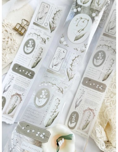 Bucle Lily of the Valley Masking Tape PET (Matte) | Leela Journals