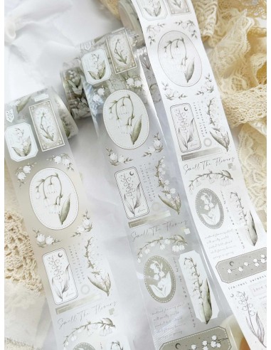 Loop Lily of the Valley Masking Tape PET (Matte) | Leela Journals