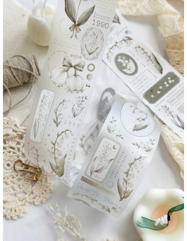 Bucle Lily of the Valley Masking Tape PET (Matte) | Leela Journals