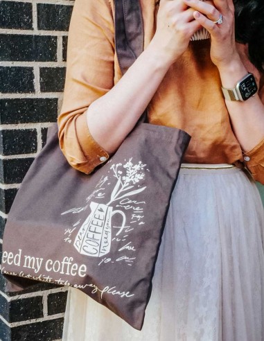 Tote Bag I Need My Coffee | Meow Illustration