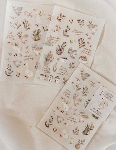 Pegatinas Transferibles Woodland Story | Meow Illustration