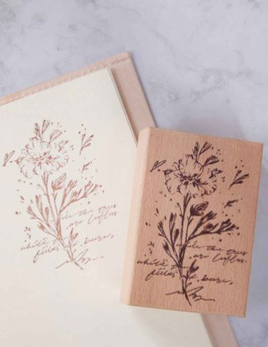 Sello de madera A | Meow Illustration