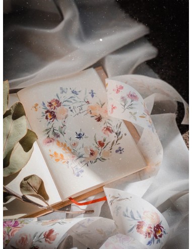 Prairie Gentian Washi tape | Meow Illustration