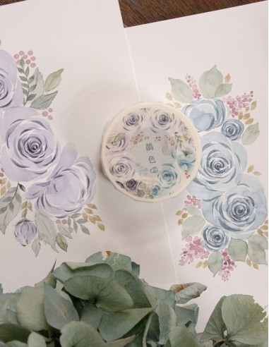 Bucle Washi tape Blue Rose | Loi Design