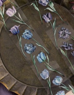 Bucle Cool color tulips Masking Tape PET (Brillo) | Loi Design
