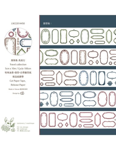 Loop Die-cut Washi Tape Travel Collection | Loi Design