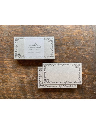 Noble Black Memo Card | Oeda Letterpress