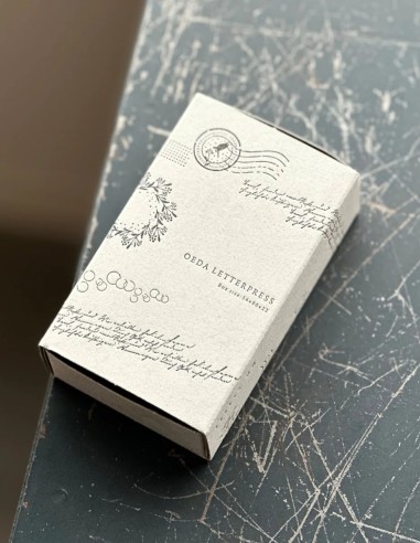 FRAME Mini Card & Stamp Set (Gray Box) | Oeda Letterpress