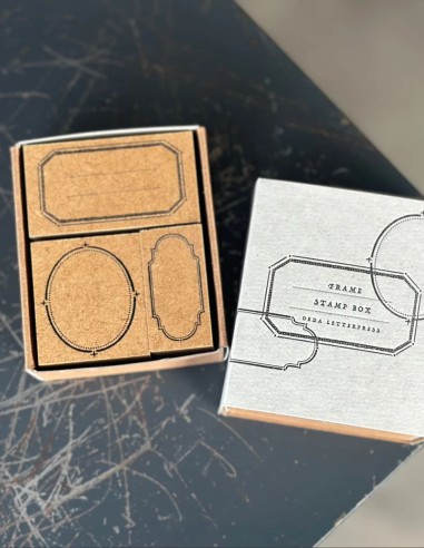 FRAME Original Rubber Stamp Box | Oeda Letterpress