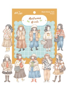 Autumn Girls Sticker Pack | Sho Little Happiness