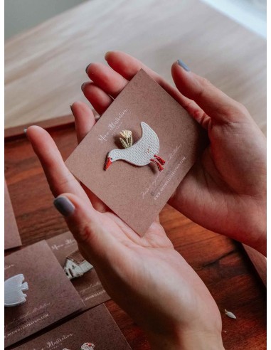 Running Goose - Woodland story Embroidery Clip| Meow Illustration