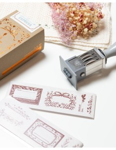 Daily Express Rectangle Crystal Date Stamp Set | Meow Illustration