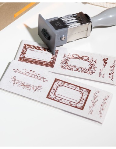 Daily Express Rectangle Crystal Date Stamp Set | Meow Illustration