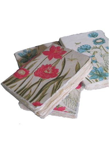 Cuaderno A7 Flores de Verano (Papel de Algodón Reciclado) | Epigram