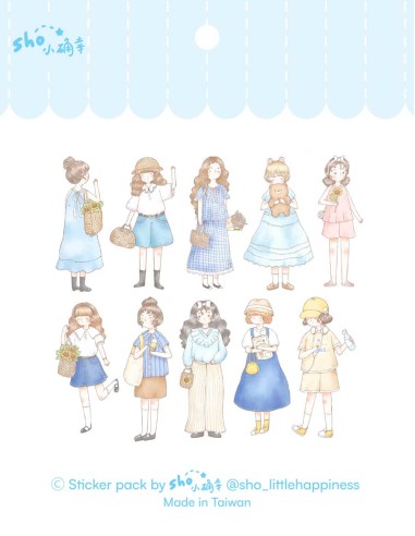 Set de pegatinas Summer Blues | Sho Little Happiness