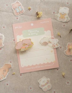 Enamel Journaling Pin Sleepy Bear | Sho Little Happiness